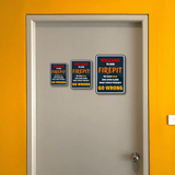 Portrait Round Plus Welcome To Our Firepit We Have Beer And Open Flame What Could Possibly Go Wrong Wall or Door Sign | Funny Wall Decor Fence