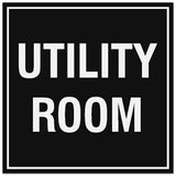 Signs ByLITA Square Utility Room Sign - Easy Installation | Durable Material