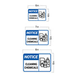 Classic Framed Plus Notice Cleaning Chemicals Door or Wall Sign | Health & Office Signage