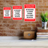 Portrait Round Plus Devuelva todos los Artículos No Deseados Al Estante Situado en la Parte Delantera de los Probadores Wall or Door Sign | Spanish Dressing Room Retailer Signage