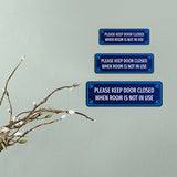 Standard Plus Please Keep Door Closed When Room Is Not In Use Door or Wall Sign | Office & Home Signage