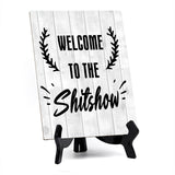 Family Home Decor Table Signs 6x8 Easy Installation | Great For Hospitality Venues, Parties & Homes | Funny Novelty Gifts