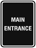 Signs ByLITA Portrait Round Main Entrance Sign - Laser-Engraved Lettering | Durable ABS Plastic | Vibrant Colors | Powerful Foam Tape