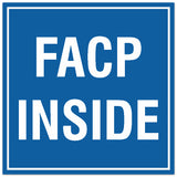 Signs ByLITA Square FACP Inside Sign - Easy Installation | Durable Material