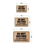 Classic Framed Plus Do Not Disturb I'm Disturbed Enough Already Wall or Door Sign | Funny Home Decor