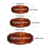 Victorian Plus Employees ONLY Wall or Door Sign | Business and Workplace Signage