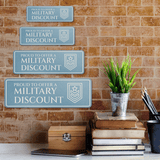 Standard Plus Proud to Offer A Military Discount Wall or Door Sign | Veteran Support Signage