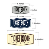 Fancy Ticket Booth Wall or Door Sign
