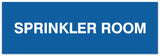 Signs ByLITA Basic Sprinkler Room Sign - Laser-Engraved Lettering | Durable ABS Plastic | Vibrant Colors | Powerful Foam Tape