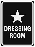 Signs ByLITA Portrait Round Dressing room Sign - Laser-Engraved Lettering | Durable ABS Plastic | Vibrant Colors | Powerful Foam Tape