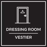 Signs ByLITA Square Dressing Room Wall or Door Sign | Spanish Bilingual Signs