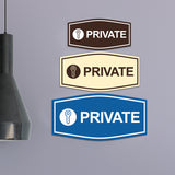 Fancy Private (Key) Wall or Door Sign