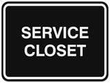 Signs ByLITA Classic Framed Service Closet Sign | Durable Material | Storage