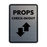 Signs ByLITA Portrait Round Props Check-In/Out Door or Wall Sign Easy Installation | Directing Artists & Co-Workers | Music | Concert | Festivals