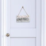 Do Not Enter Exam In Progress 5" x 10" Hanging Wall or Door Sign | Rustic Twine | Signs for Home and Business