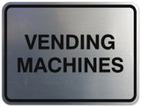 Signs ByLITA Classic Framed Vending Machines Sign | Durable Material | Office