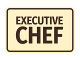 Signs ByLITA Classic Framed Executive Chef Door or Wall Sign Easy Installation | Office And Shop Decor | Bars And Restaurants