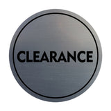 Signs ByLITA Circle Clearance Wall or Door Sign