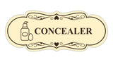 Signs ByLITA Designer Concealer Makeup Area Wall or Door Sign