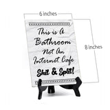 Family Home Decor Table Signs 6x8 Easy Installation | Great For Hospitality Venues, Parties & Homes | Funny Novelty Gifts