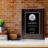 Top Sales Performer Competition Customizable Award Plaque | Easel Mount Option | Achievement and Recognition Personalizable Plaques