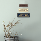 Signs ByLITA Standard Orthodontist Tooth Graphic Dentist Office Decor Wall or Door Sign