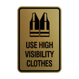 Signs ByLITA Portrait Round Use High Visibility Clothes Wall or Door Sign
