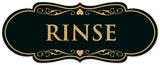 Signs ByLITA Designer Rinse Sign - Easy Installation | Durable Wall or Door Sign