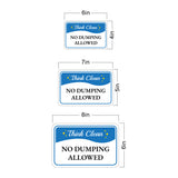 Classic Framed Plus Think Clean No Dumping Allowed Door or Wall Sign | Health & Safety Signage