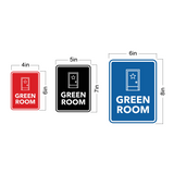 Signs ByLITA Portrait Round Green Room Door or Wall Sign Easy Installation | Directing Artists & Co-Workers | Music | Concert | Festivals