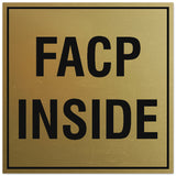Signs ByLITA Square FACP Inside Sign - Easy Installation | Durable Material