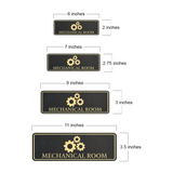 Standard Plus Mechanical Room Wall or Door Sign | Workplace Safety Signage