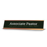 Church Office Staff Role Desk Signs 2 x 10" Plastic Desk Sign