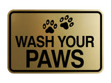 Signs ByLITA Classic Framed Wash Your Paws Wall or Door Sign