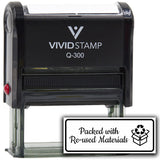 All Quality Packed With Re-used Materials Self-Inking Rubber Stamp | Business and Packaging Stamps