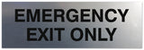 Signs ByLITA Basic Emergency Exit Only Sign | Easy Installation | Durable Wall or Door Sign