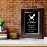 Cooking Competition and Chef Customizable Award Plaque | Recognition of Achievement and Service Personalizable Plaques
