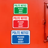 Classic Framed Plus Custom Polite Notice Wall or Door Sign | Customizable Warning Sign For Homes and Businesses