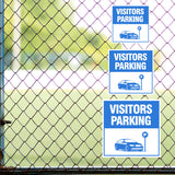 Square Plus Visitors Parking Wall or Door Sign | Health & Safety Warehouse Business Signage