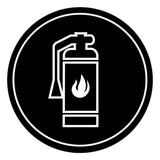 Signs ByLITA Circle Fire Extinguisher Graphic Door or Wall Sign | Easy Installation | Durable Construction | Promote Health And Safety | Caution Warning Sign for Home, Business and Office Spaces