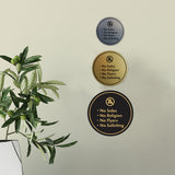 Circle No Sales, No Religion, No Flyers, No Soliciting Wall or Door Sign
