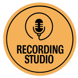 Circle Plus Recording studio Wall or Door Sign | Easy Installation | Business & Studio Signage
