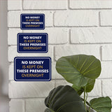 Classic Framed Plus No Money Is Kept On These Premises Overnight Wall or Door Sign | Health And Safety Office Signage