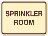 Signs ByLITA Classic Framed SPRINKLER ROOM Door or Wall Sign Durable ABS Plastic | Laser Engraved | Easy Installation | Elegant Design