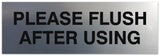 Signs ByLITA Basic Please Flush After Using Sign - Laser-Engraved Lettering | Durable ABS Plastic | Vibrant Colors | Powerful Foam Tape