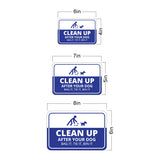 Classic Framed Plus Clean Up After Your Dog Bag It, Tie It, Bin It Wall or Door Sign | Public Warning Signage
