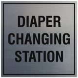 Signs ByLITA Square Diaper Changing Station Sign - Easy Installation | Durable Material