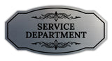Signs ByLITA Victorian Service Department Graphic Wall or Door Sign