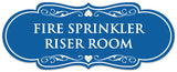 Signs ByLITA Designer Fire Sprinkler Riser Room Sign - Easy Installation | Durable Wall or Door Sign