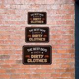 Classic Framed Plus The Best Days End In Dirty Clothes Wall or Door Sign | Funny Naughty Decor